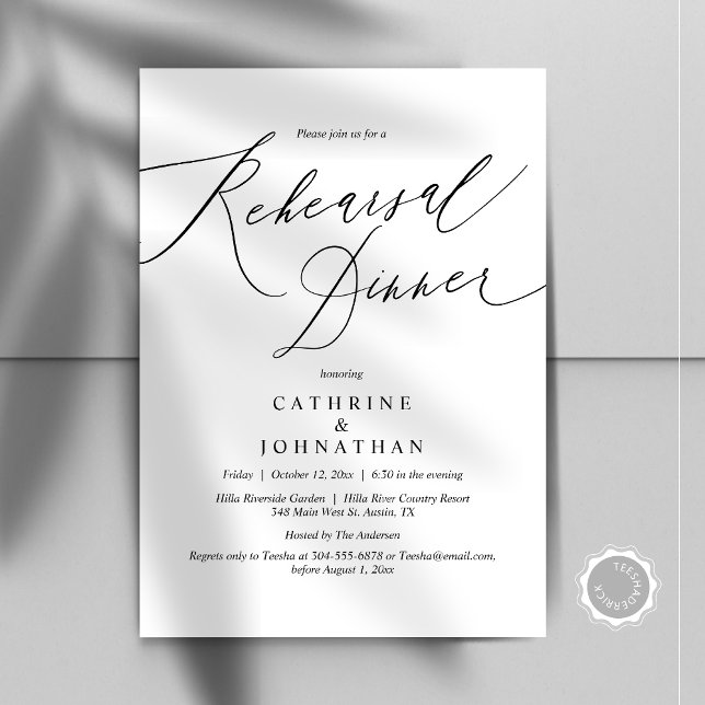 Modern Wedding Rehearsal Dinner Celebration Invitation (Modern Wedding Rehearsal Dinner Celebration Invitation Card, Digital Downloadable PDF File)
