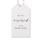 Modern Wedding Reserved Seating Chair Tags