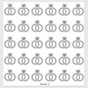 Modern Wedding Ring Kiss-Cut