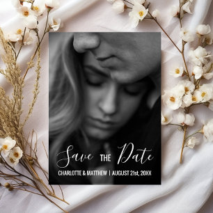 Modern Wedding SAVE THE DATE Add your PHOTO Announcement Postcard