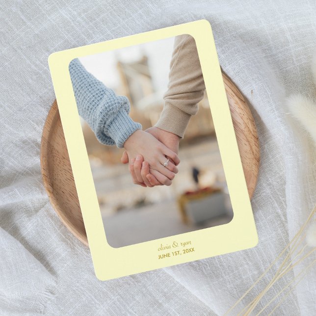 Modern Wedding | SAVE THE DATE | Butter Yellow (Creator Uploaded)