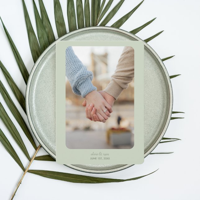 Modern Wedding | SAVE THE DATE | Light Sage (Creator Uploaded)