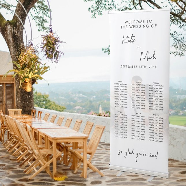 Modern Wedding Sign Custom Photo Seating Chart (Modern Wedding Sign Custom Photo Seating Chart)