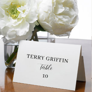 Modern Wedding Table Number Name Seating Cards