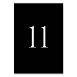 Modern Wedding Table Numbers (1–20)