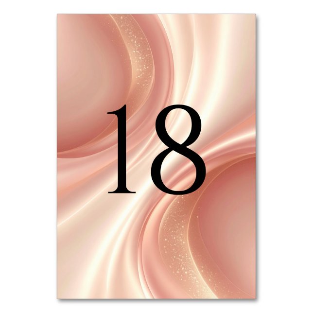 Modern Wedding Table Numbers (1–20) (Front)