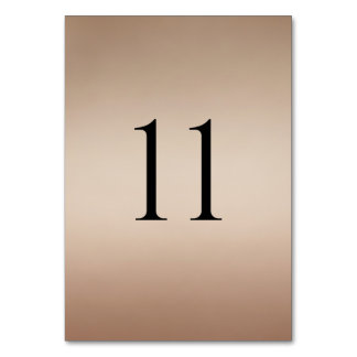 Modern Wedding Table Numbers (1–20)