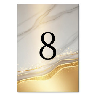 Modern Wedding Table Numbers (1–20)