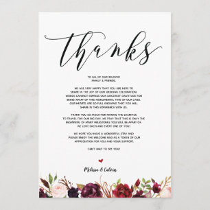 Modern Wedding Thank you card v1