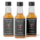 Modern Wedding Thank You Mini Liquor Bottle Label