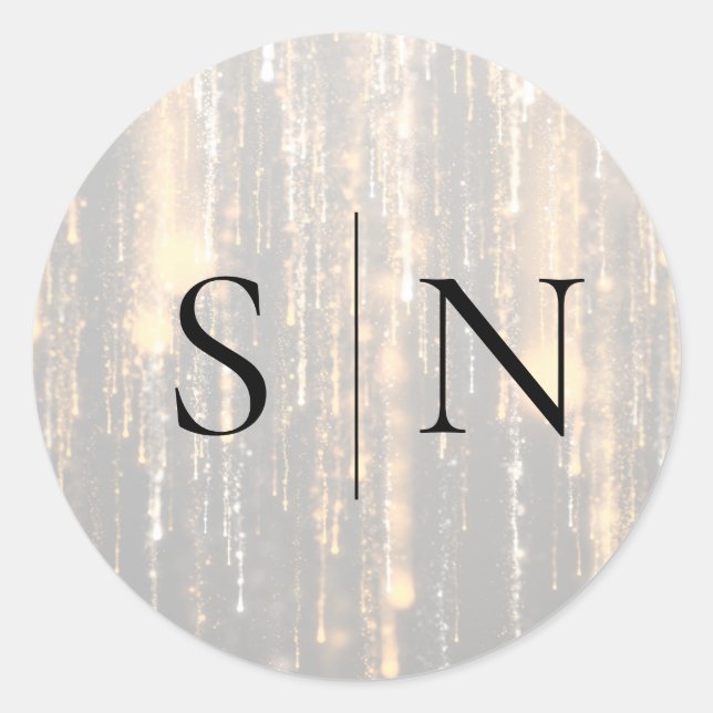 Modern Wedding Vendor (Generic) Logo Sticker  (Front)