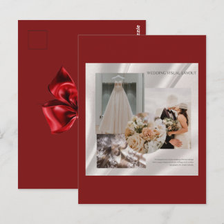 Modern Wedding Visual Layout Mood Board Flat Card