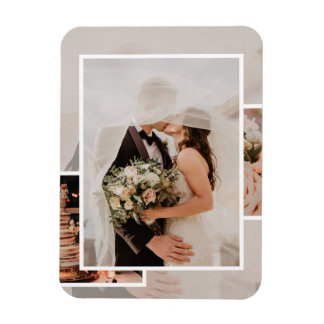 Modern Wedding Visual Layout Mood Board Invitation Magnet
