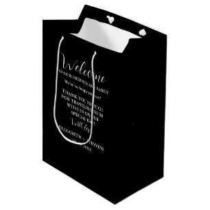 Modern wedding welcome bag hotel guest bags
