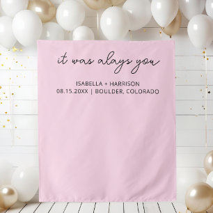 Modern Wedding Welcome Custom Boho Wedding Party Tapestry