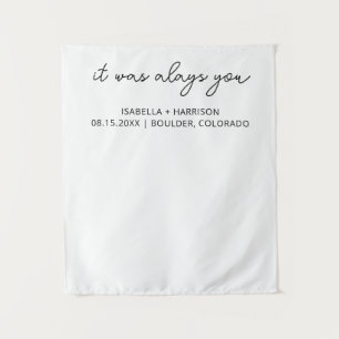 Modern Wedding Welcome Custom Boho Wedding Party Tapestry