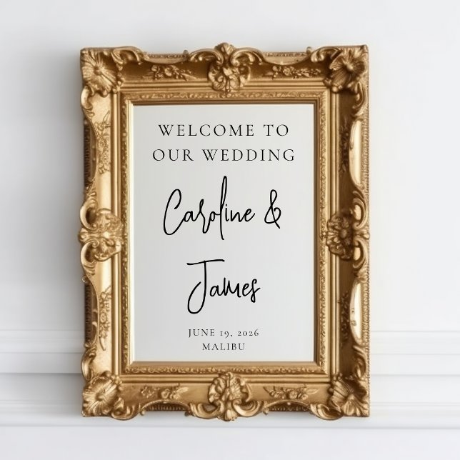 Modern Wedding Welcome Mirror Decal Sign Script (Creator Uploaded)