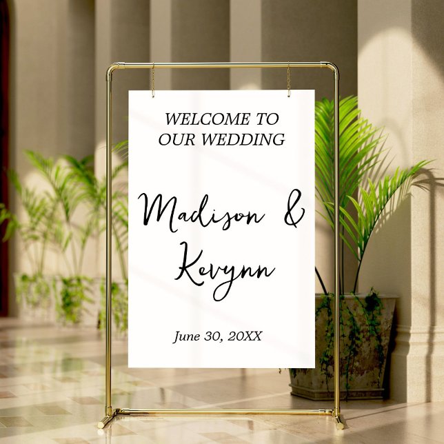 Modern Wedding Welcome Mirror Decal Sign Script (Creator Uploaded)