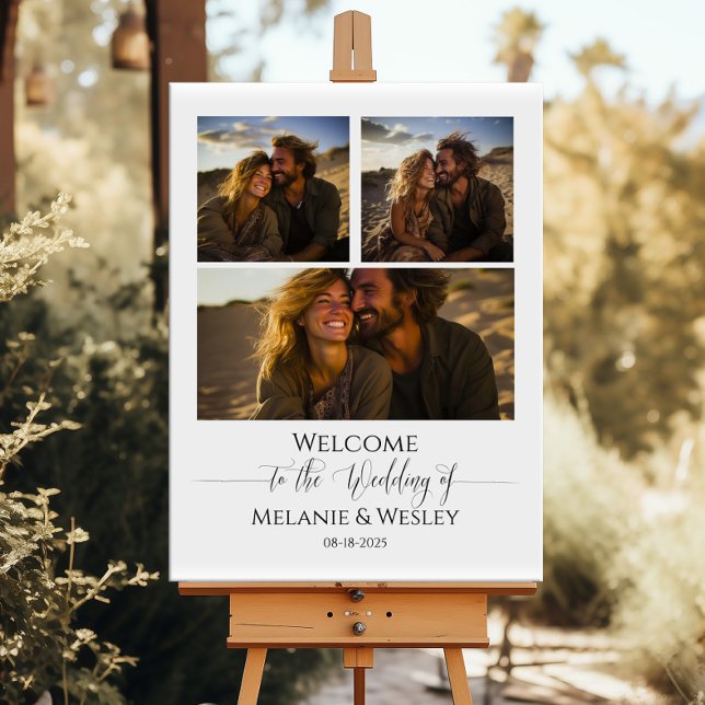 Modern wedding welcome sign elegant calligraphy (Creator Uploaded)