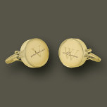 Modern Weddings Monogram Best Man Groomsmen Gold Gold Finish Cufflinks<br><div class="desc">Modern Weddings Monogram Best Man Groomsmen Gold. This Elegant gold Finish cufflinks features modern monogram initials in a Gold finish. It adds a stylish and sophisticated touch to any outfit.</div>