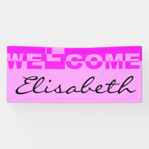Modern WELCOME Banner + your backgr. & ideas