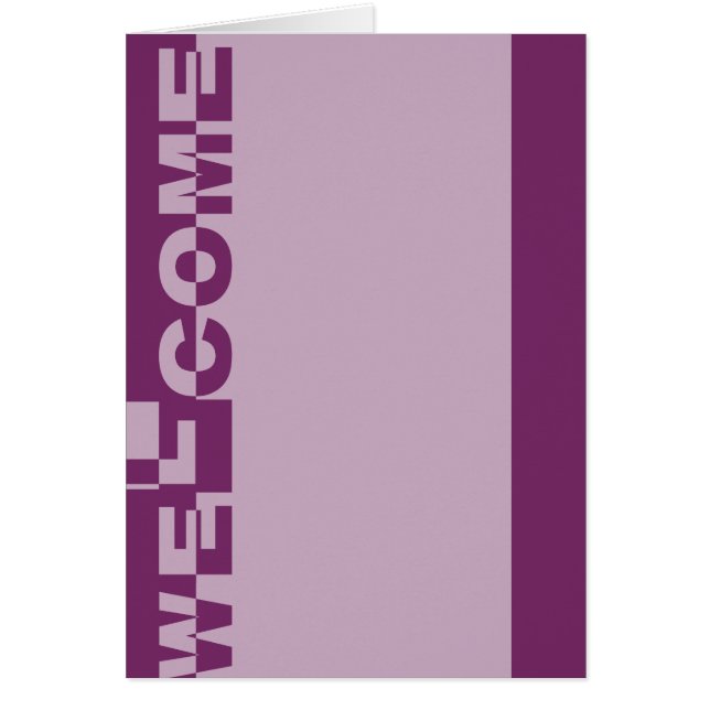 Modern WELCOME Banner + your backgr. & ideas (Front)