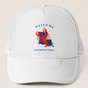 Modern welcome crawfish Louisiana custom name  Trucker Hat