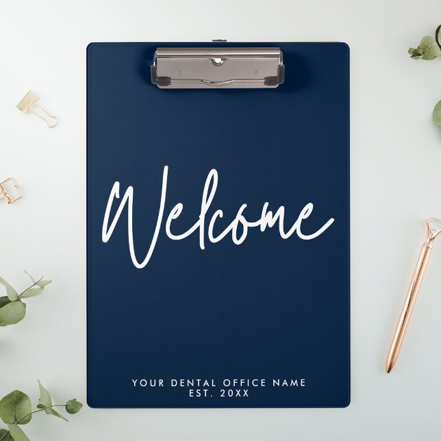 Modern Welcome Dental Office Logo Clipboard (Creator Uploaded)