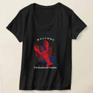 Modern welcome red crayfish Louisiana custom name T-Shirt