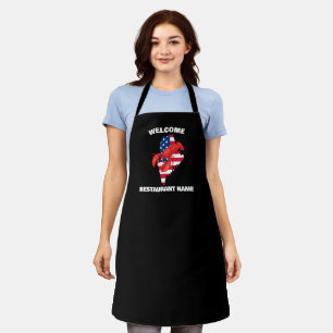 Modern welcome Red lobster Maine restaurant name Apron