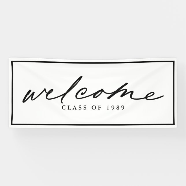 Modern Welcome script custom design Banner (Horizontal)