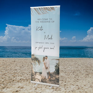 Modern Welcome To Our Wedding Sign Full Photo