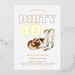 Modern Western Country Cowgirl 40th Birthday Party