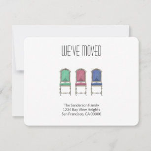 Modern We've Moved Family Moving Announcement