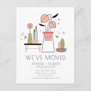 Modern We've Moved Moving Announcement Post Card