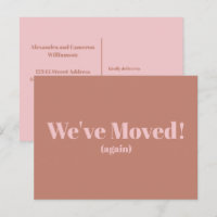 Modern We've Moved New Home Moving | Terracotta