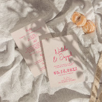 Modern Whimsical Bright Retro All In One Wedding