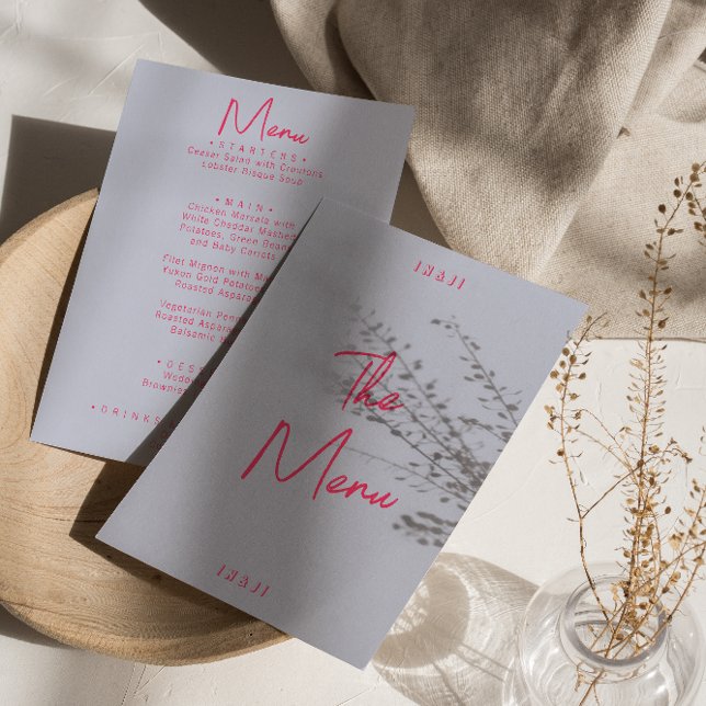 Modern Whimsical Colourful Bright Retro Wedding    Menu (Creator Uploaded)