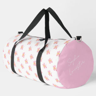 Modern Whimsical Coquette Balloon Dog Duffle Bag