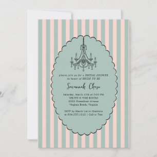 Modern Whimsical Hand Drawn Bridal Shower Invitation