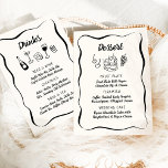Modern & Whimsical Hand Drawn Dessert& Drinks Menu<br><div class="desc">The "Modern & Whimsical Hand Drawn Wedding" collection exudes a playful yet elegant charm with its free-spirited design. Featuring quirky hand-drawn illustrations of wedding items, this suite brings a lighthearted and joyful vibe to wedding celebrations. The whimsical border and modern, casual font add a personal touch while maintaining a chic...</div>