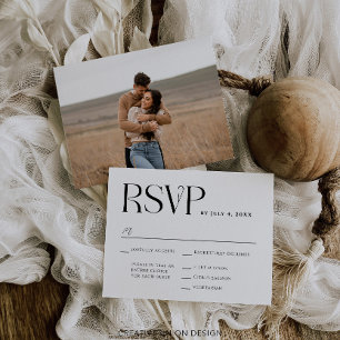 Modern Whimsy Wedding RSVP Card