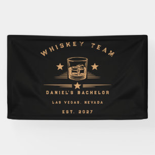 Modern Whiskey Themed Weekend Bachelor Party Banner