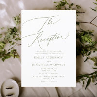Modern White and Black Simple Wedding Reception
