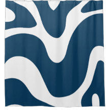 Modern white &blue