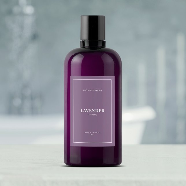 Modern White Border Editable Colour Product Label (Creator Uploaded)