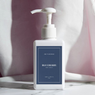 Modern White Border Editable Colour Product Label