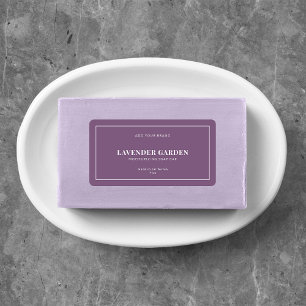 Modern White Border Editable Colour Product Label