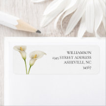 Modern White Calla Lilie Flower Wedding