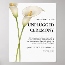 Modern White Calla Lilie Flower Wedding